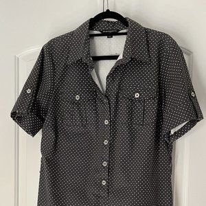 Sharagano polka dot dress